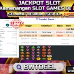 BUKTI JACKPOT SLOT GATES OF OLYMPUS 1000 TERPERCAYA DI INDONESIA TGL 06-07-2024