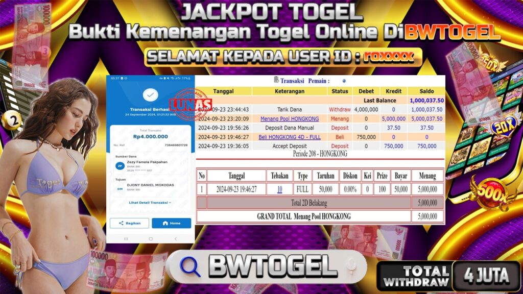 BUKTI JACKPOT TOGEL POOL HONGKONG TERPERCAYA DI INDONESIA TGL 24-09-2024