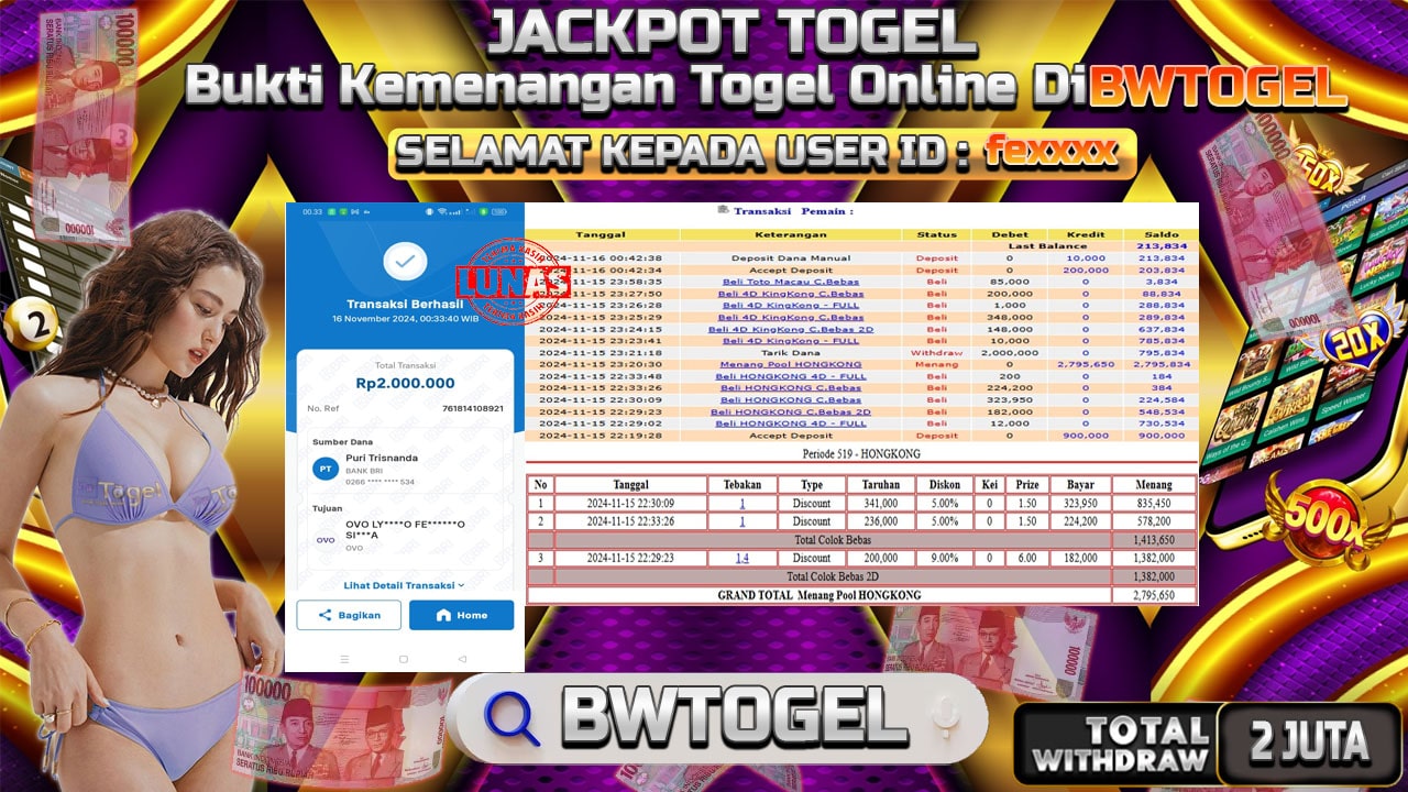 BUKTI JACKPOT TOGEL HONGKONG TERPERCAYA DI INDONESIA TGL 16-11-2024